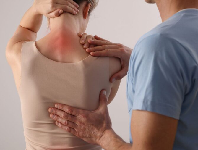 A Woman suffering from pain in McHenry